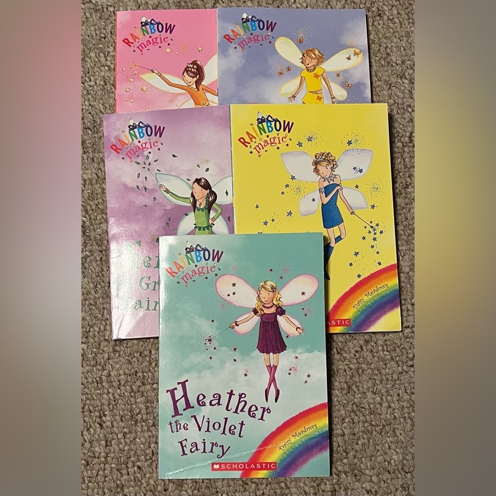 Lot of 5 Rainbow Magic Fairies Children's Kids Chapters Books RANDOM MIX